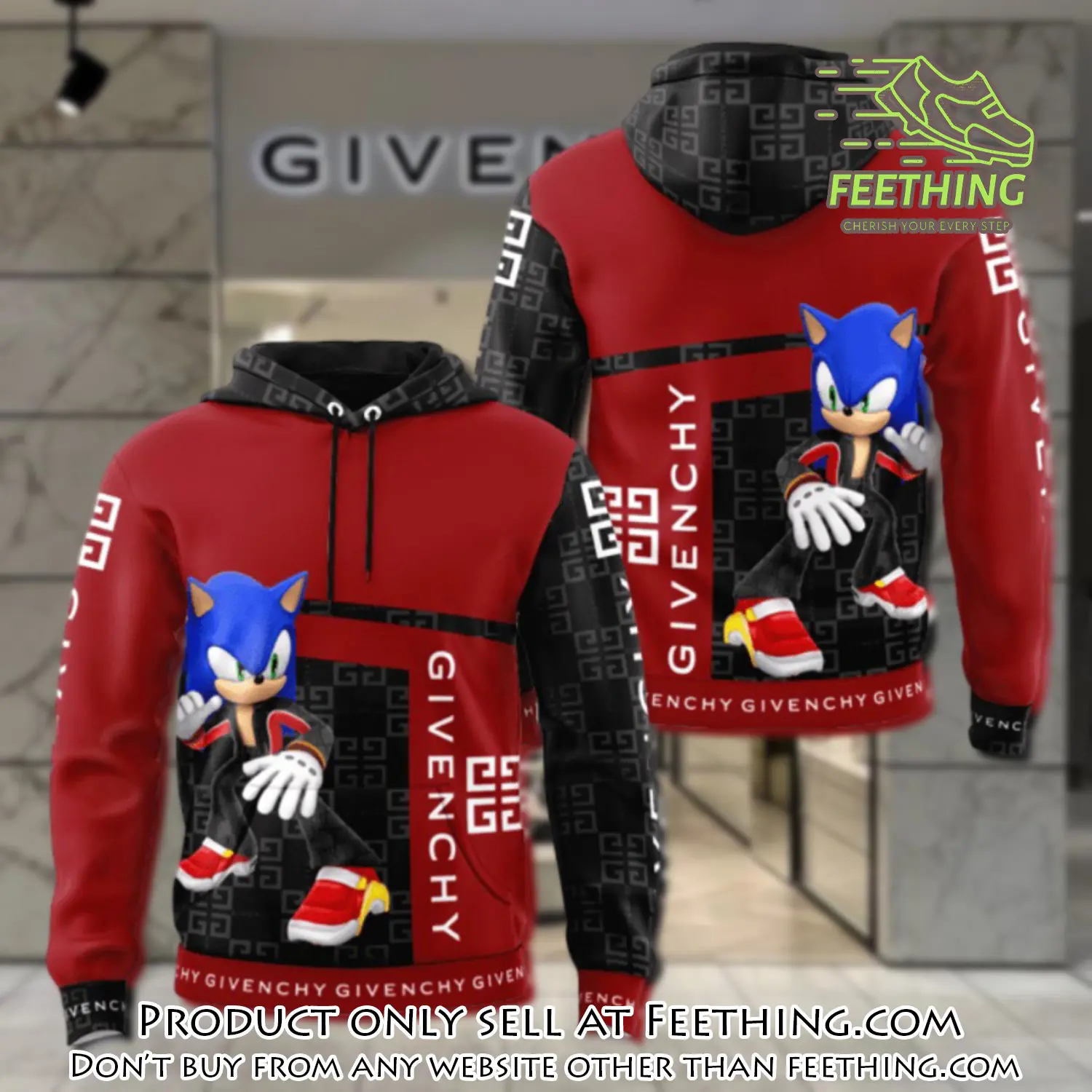 Givenchy sonic unisex hoodie luxury brand gifts  jh1859 ft4247738